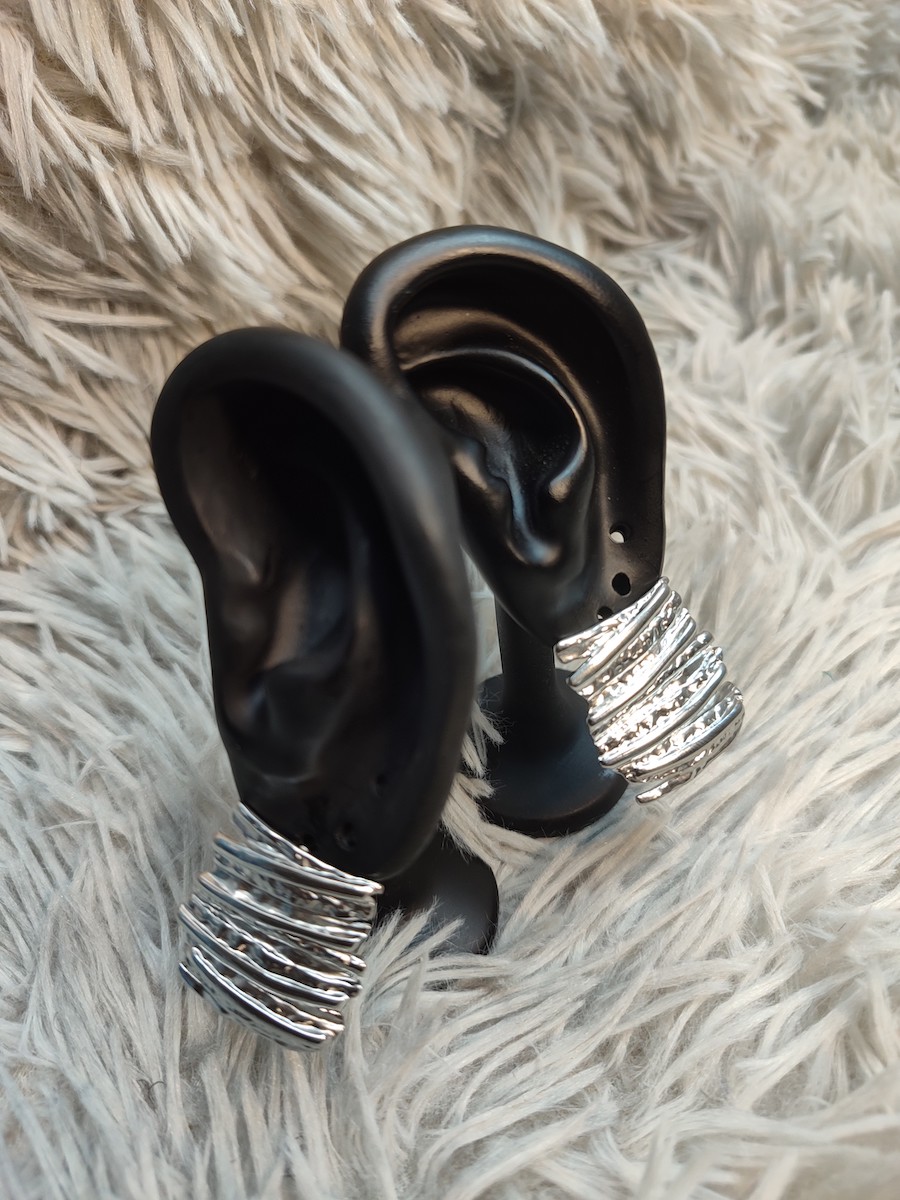 Nneka  Silver Earrings